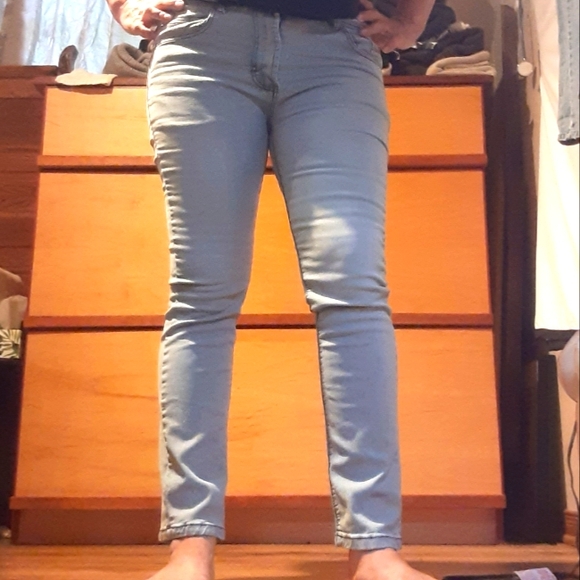 Paper Denim & Cloth Grey Blue women's 34 Vintage - Picture 7 of 16